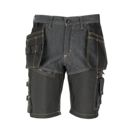 spodnie robocze do pasa krótkie jeansowe L40717 Lahti Pro czarne