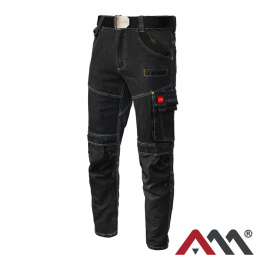 spodnie robocze do pasa Jeans Stretch Black Art.Mas.