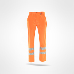 spodnie robocze do pasa ostrzegawcze Drogowiec Standard Sara Workwear pomarańczowe