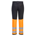 Portwest CD888 spodnie robocze do pasa serwisowe WX2 Eco Hi-Vis klasy 1 czarno-pomarańczowe