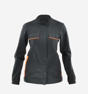 Damska bluza robocza Hera Sara Workwear grafitowo-pomarańczowa