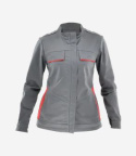 Bluza robocza damska Sara Workwear Hera szaro-czerwona