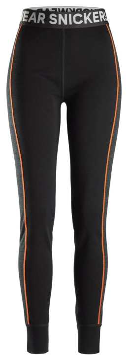 FUNKCYJNE LEGGINSY DAMSKIE MERINO STAY WARM 9471 SNICKERS WORKWEAR CZARNE