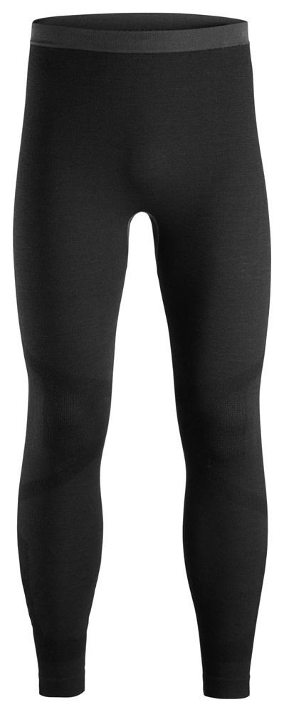 LEGGINSY TERMICZNE BEZSZWOWE WEŁNIANE 9484 SNICKERS WORKWEAR CZARNE