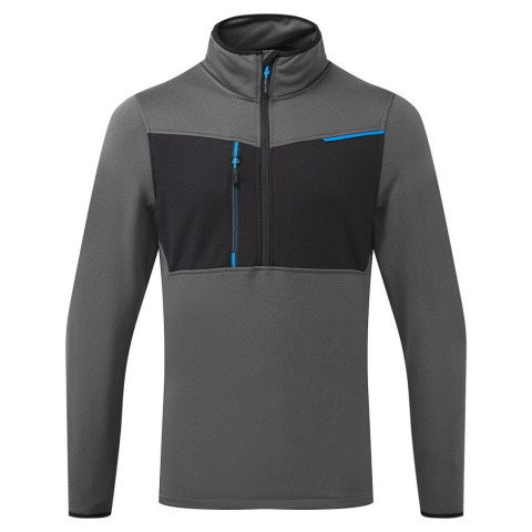 Portwest T755 WX3 Half Zip Tech polar roboczy szary