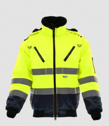 krótka kurtka robocza ocieplana Sara Workwear Alpha Winter HV żółta