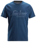 t-shirt roboczy logo 2590 Snickers Workwear deep blue