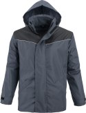 KURTKA 3W1 OCIEPLANA AERO SZARO-CZARNA ROZM. XL