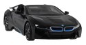 BMW i8 Roadster czarny RASTAR model 1:12 Zdalnie sterowane auto + pilot 2,4 GHz