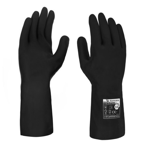 RĘKAWICE GUMOWE X-BLACKCHEM ROZM. 11