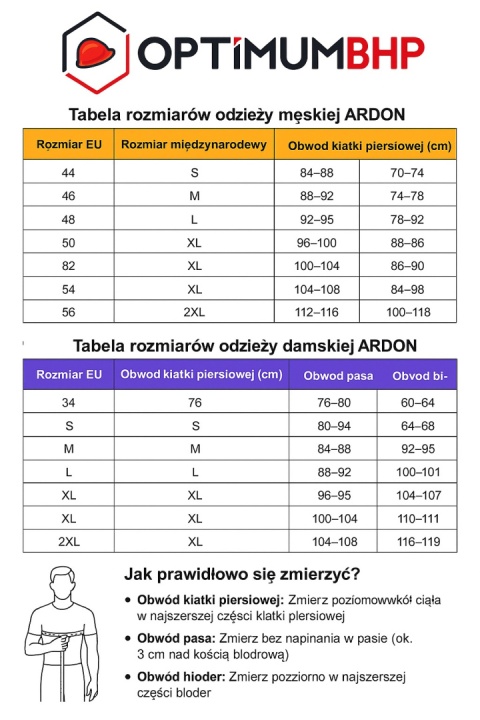SPODNIE ROBOCZE DO PASA OSTRZEGAWCZE H5901 SIGNAL ARDON ŻÓŁTO-POMARAŃCZOWE