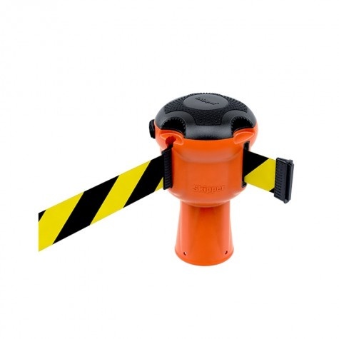 Głowica Skipper pom. z taśmą 9 m żółto-czarna