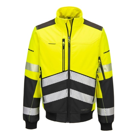 kurtka robocza softshell ostrzegawcza Bomber (3L) EV468 Portwest żółto-czarna