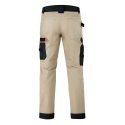 SPODNIE ROBOCZE DO PASA MEGAWORK RIP-STOP STRETCH KHAKI tył