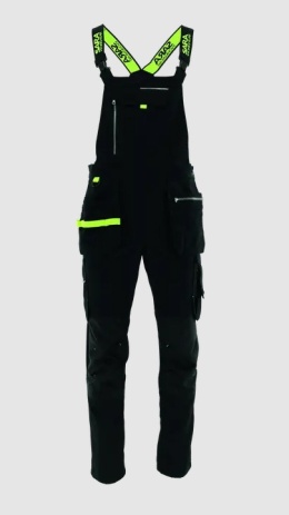 SPODNIE ROBOCZE OGRODNICZKI MONTERSKIE MONTER SARA WORKWEAR czarne