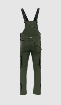 ogrodniczki robocze ocieplane comfort winter sara oliwka tył