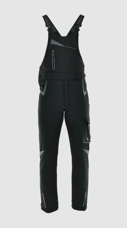 ogrodniczki robocze ocieplane comfort winter sara czarno-szare