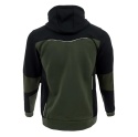 BLUZA ROBOCZA DRESOWA ROZPINANA COMFORT PLUS SARA WORKWEAR oliwkowo-czarny tył