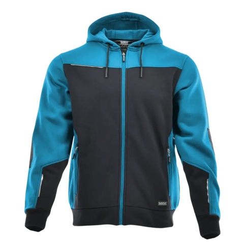 BLUZA ROBOCZA DRESOWA ROZPINANA COMFORT PLUS SARA WORKWEAR new azzuro-charcroal