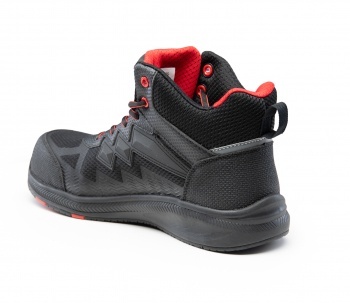 trzewiki robocze z podnoskiem kompozytowym Bearfiels Bristol S1SP SR FO ESD Polstar czarno-czerwone