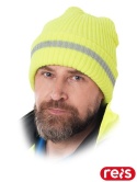 Reis CZREFLECT-S ocieplana czapka odblaskowa żółto-srebrna