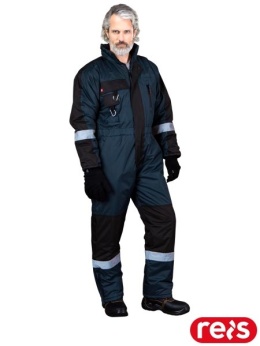 kombinezon roboczy ocieplany Reis Alaska granatowy-czarny