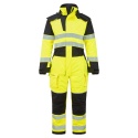 kombinezon roboczy zimowy trudnopalny ostrzegawczy PW3 Modaflame Rain+ Hi-Vis Multi-Norm FR FR516 Portwest żółto-czarny