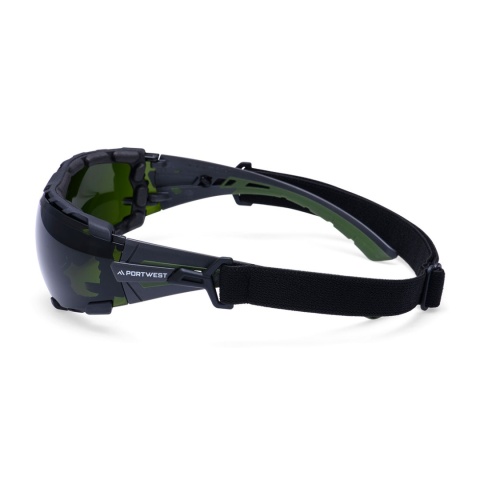 okulary robocze ochronne Tech Look Pro KN PS28 Portwest butelkowa zieleń book