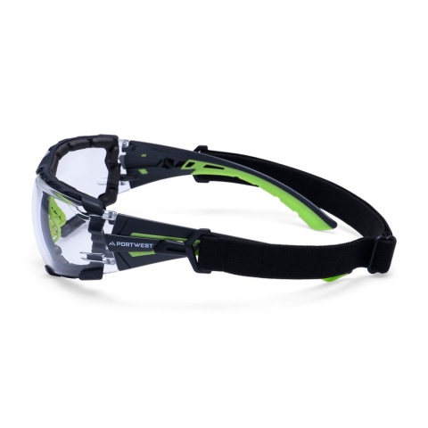 okulary robocze ochronne Tech Look Pro KN PS28 Portwest przezroczyste bok