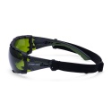 okulary robocze ochronne Tech Look Pro KN PS28 Portwest zielone bok