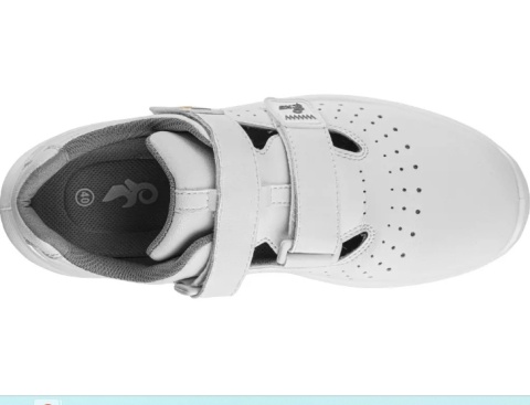 Anapo white O1 ESD CXS Canis sandały robocze bez wzmacnianego podnoska widok z góry