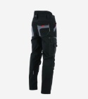 Sara Workwear Dragon spodnie robocze do pasa czarno-ciemnoszare
