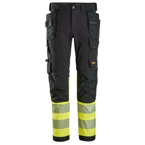 Spodnie robocze do pasa odblaskowe Stretch 6231 Snickers workwear przód
