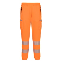 spodnie robocze do pasa ostrzegawcze dresowe Combat Joggers KX348 Portwest pomarańczowe