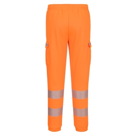 Portwest KX348 spodnie robocze do pasa ostrzegawcze dresowe Combat Joggers pomarańczowe