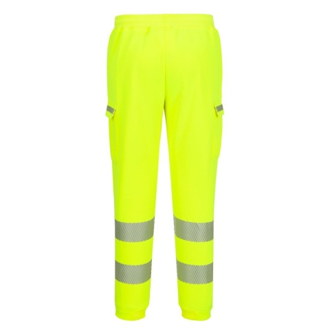 Portwest KX348 spodnie robocze do pasa ostrzegawcze dresowe Combat Joggers żółte