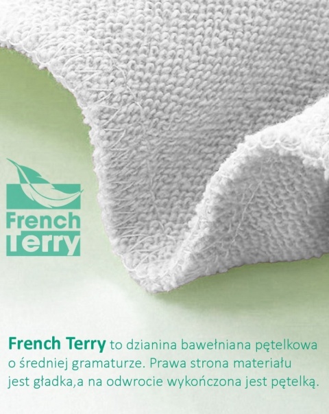 spodnie robocze dresowe do pasa sw pants cuff french terry 240 bk czarne  materiał