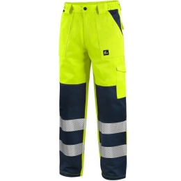 Spodnie robocze do pasa ostrzegawcze męskie Norwich CXS Canis żółto-niebieskie żółto niebieskie