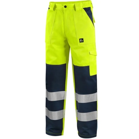 Spodnie robocze do pasa ostrzegawcze męskie Norwich CXS Canis żółto-niebieskie żółto niebieskie