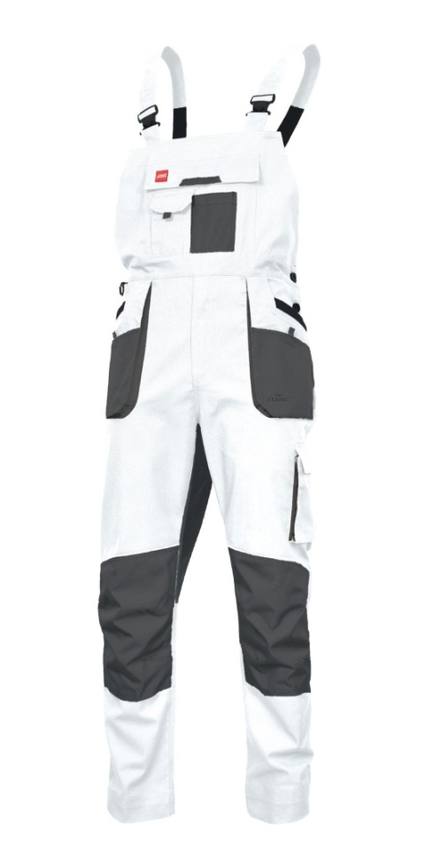 spodnie robocze ogrodniczki Classic Stretch Slim White-G Art.Mas