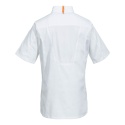 Bluza robocza kucharska C736 Portwes MeshAir S/S biała tył