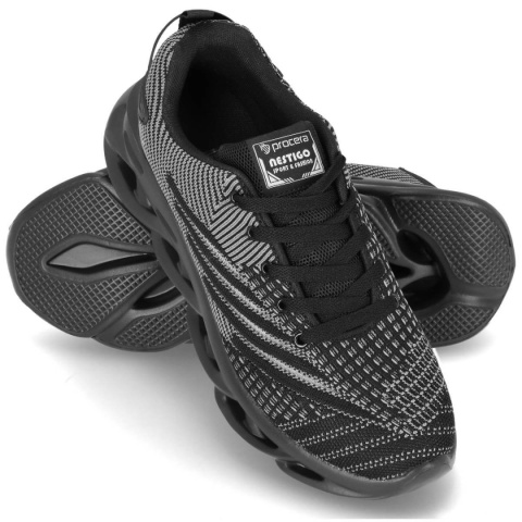 Buty rekreacyjne Nestigo bez podnoska Procera szaro-czarne