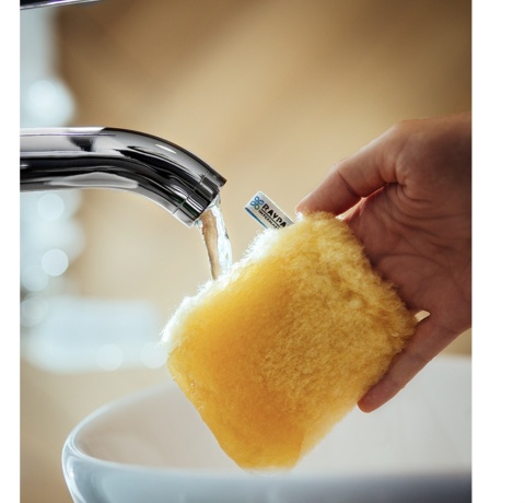 Face Cleaner Raypath - rękawica peelingująca żółta Raypath do twarzy