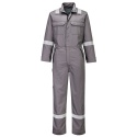 kombinezon roboczy trudnopalny chemoodporny FR513 Portwest szary