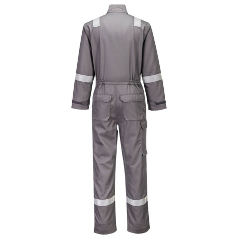 Portwest FR513 kombinezon roboczy trudnopalny chemoodporny szary