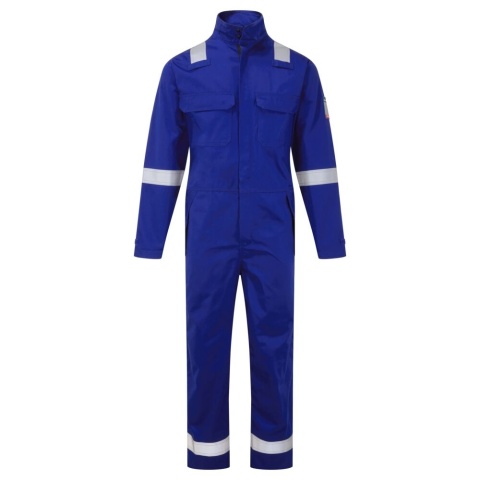 kombinezon roboczy trudnopalny chemoodporny FR513 Portwest niebieski
