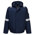 kurtka robocza ocieplana trudnopalna Bomber Bizflame Work+ FR FR731 Portwest granatowa