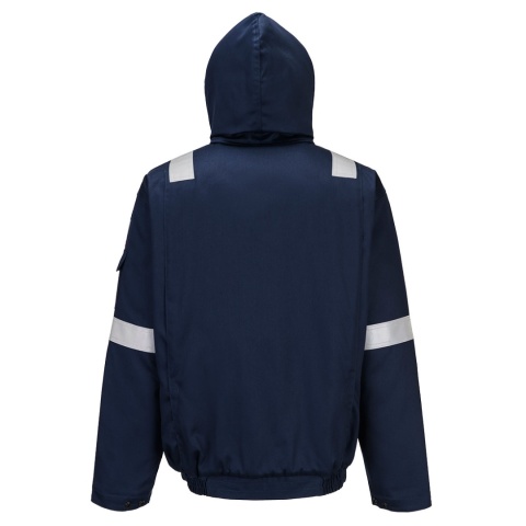 Portwest FR731 kurtka robocza ocieplana trudnopalna Bomber Bizflame Work+ FR granatowa