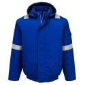 kurtka robocza ocieplana trudnopalna Bomber Bizflame Work+ FR FR731 Portwest niebieska
