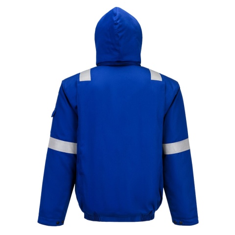 Portwest FR731 kurtka robocza ocieplana trudnopalna Bomber Bizflame Work+ FR niebieska
